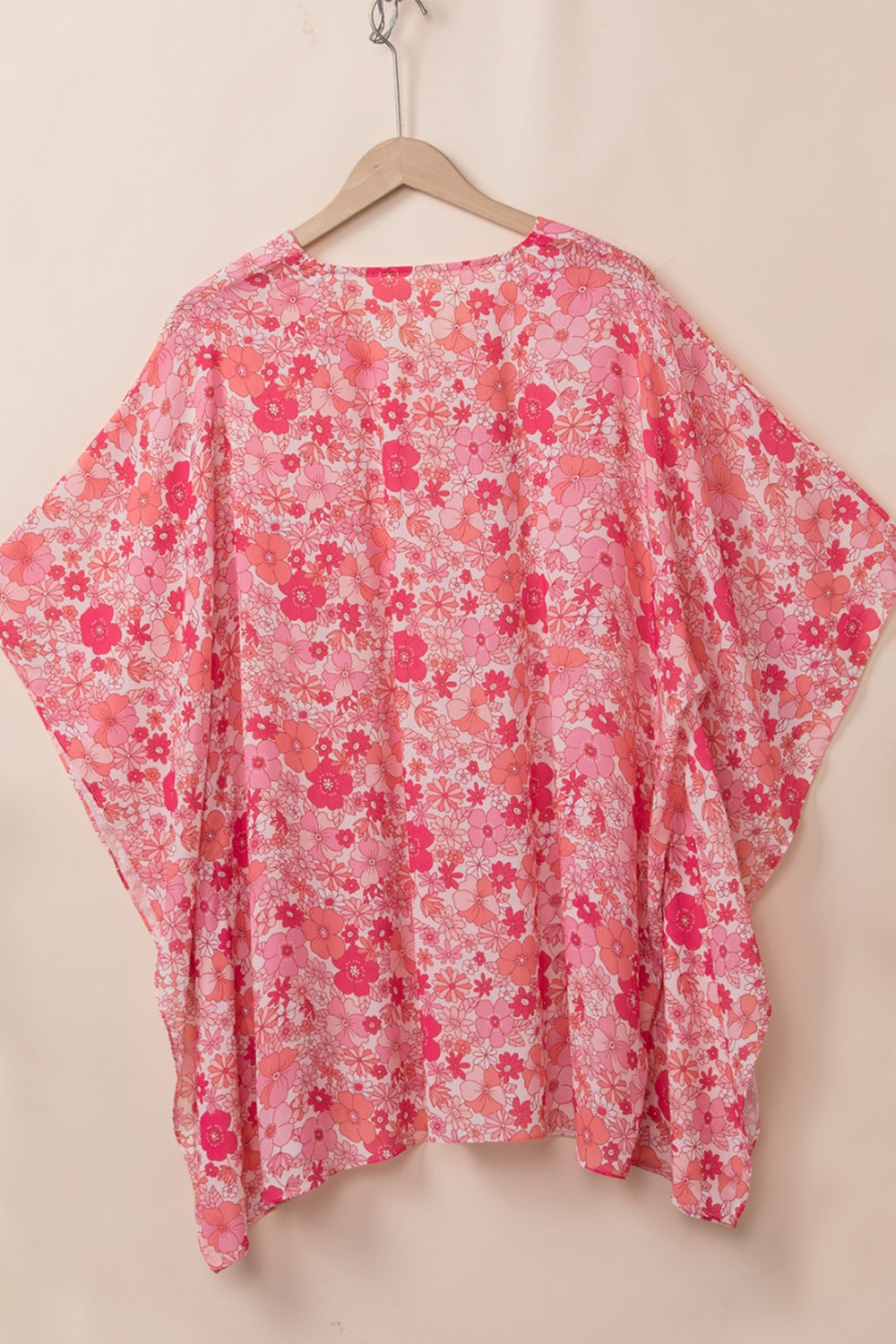 Floral V-Neck 3/4 Sleeve Blouse