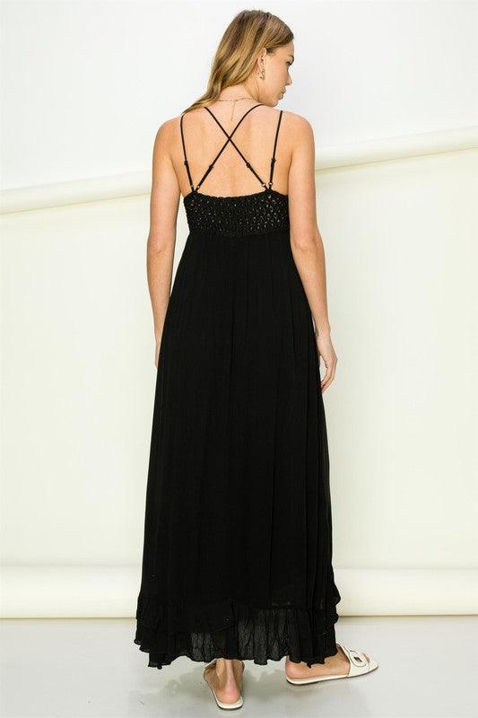 In Love Bustier Lace Maxi Dress - Dresses