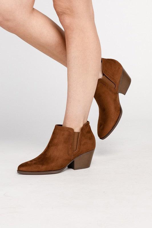 GWEN Suede Ankle Boots - Boots