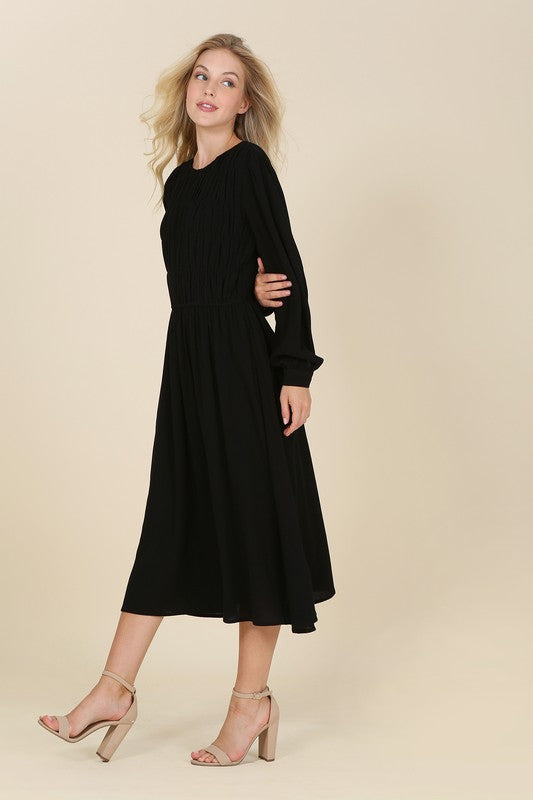 Lilou Dressed Up Ruched Midi Dress