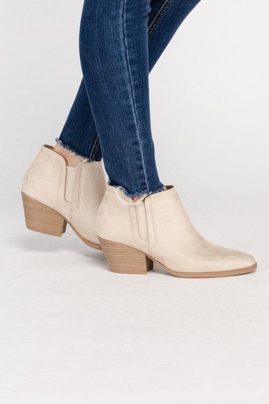 GWEN Suede Ankle Boots - Boots