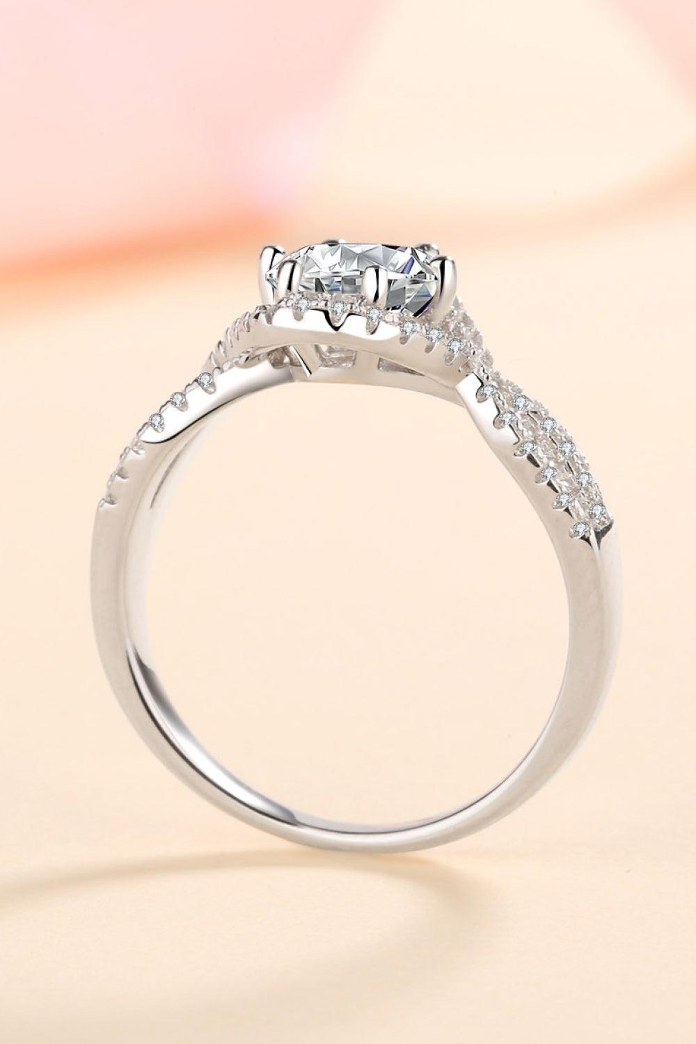 Feel The Joy 925 Sterling Silver Moissanite Ring - Ring