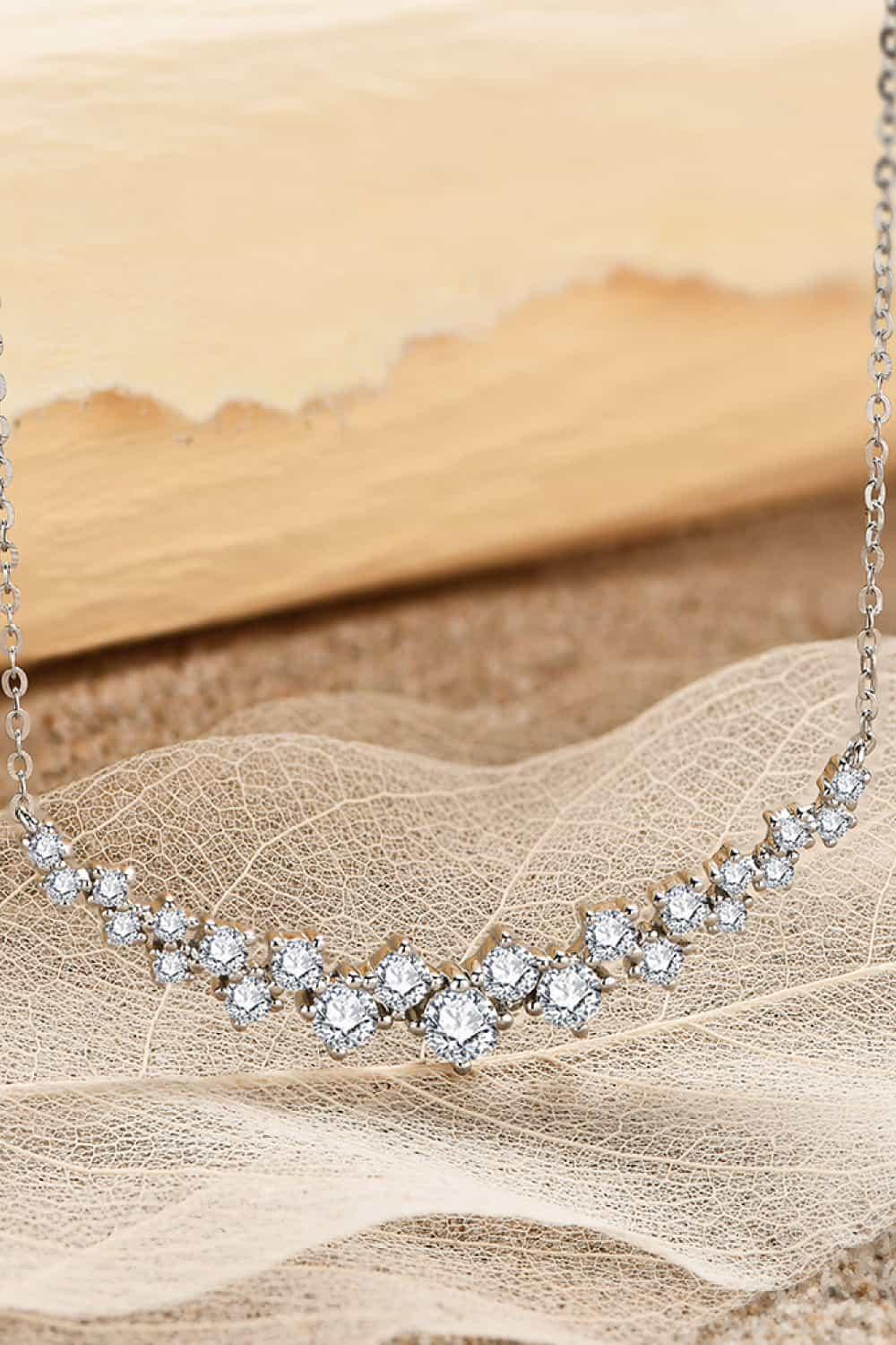 1.64 Carat Moissanite 925 Sterling Silver Necklace - Necklace