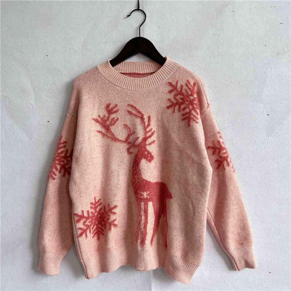 Christmas Reindeer Sweater - Sweater