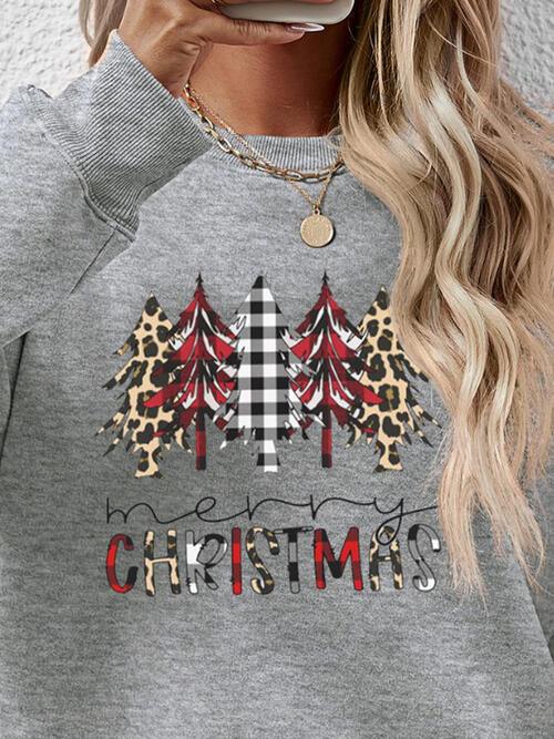 MERRY CHRISTMAS Tree Sweatshirt - Sweatshirt