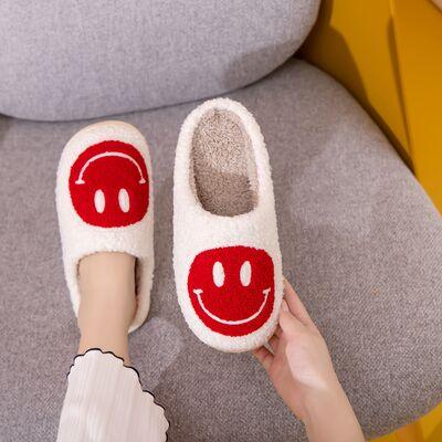 Melody Smiley Face Cozy Slippers - Slippers