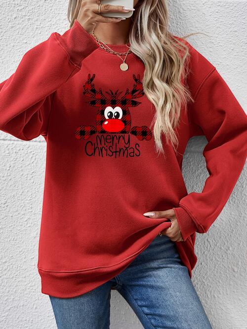 MERRY CHRISTMAS Graphic Sweatshirt - Sweatshirt