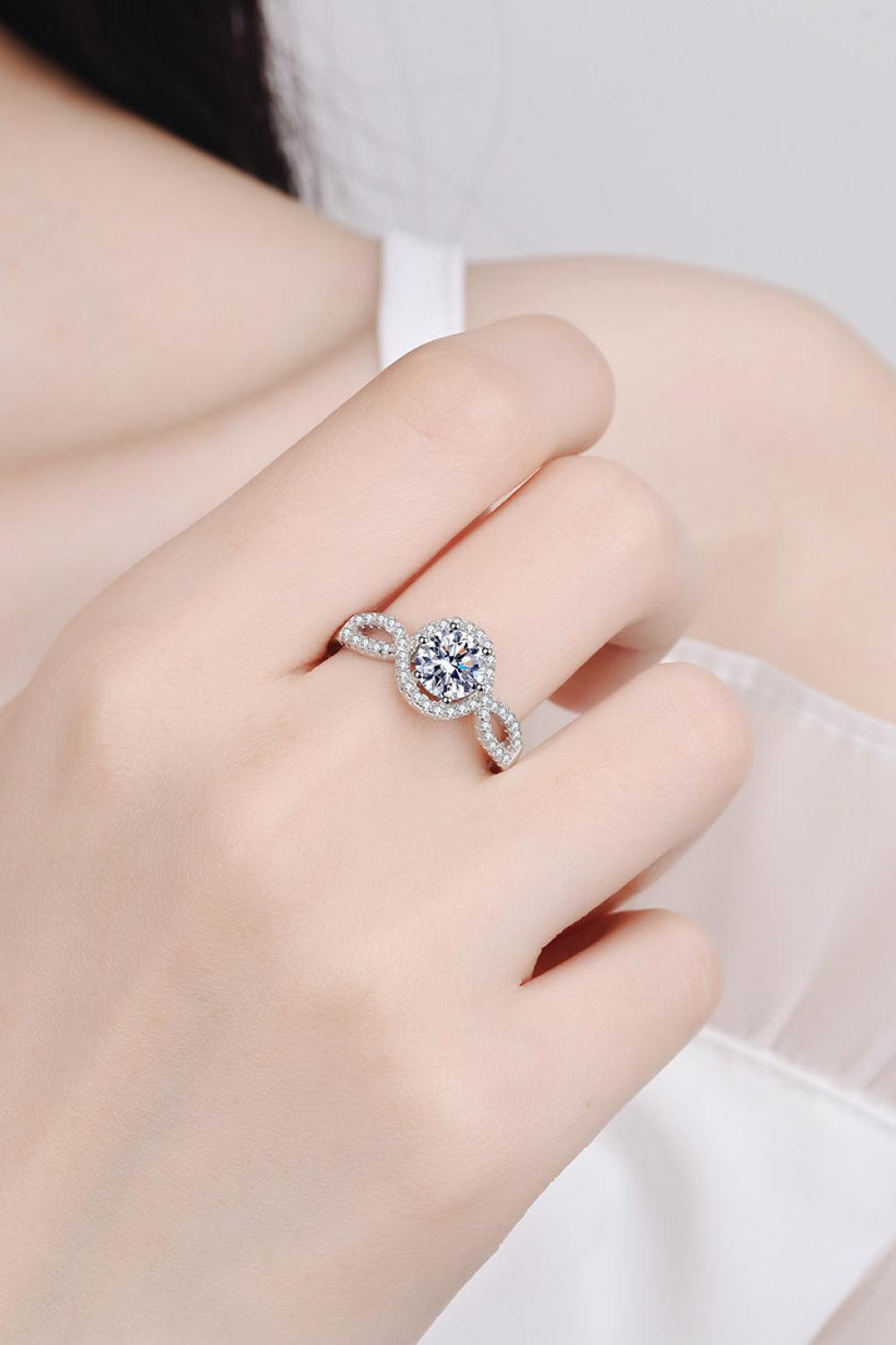 Feel The Joy 925 Sterling Silver Moissanite Ring - Ring