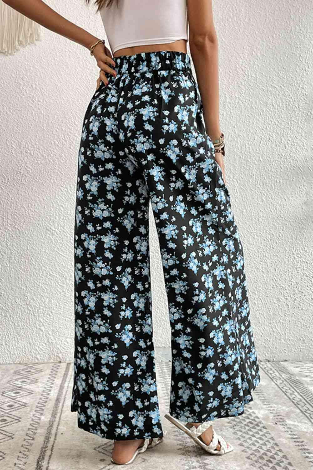 Floral Pocket Culottes - Pant