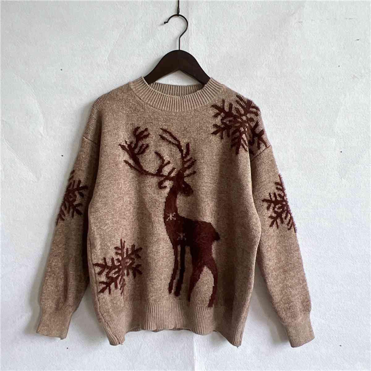 Christmas Reindeer Sweater - Sweater