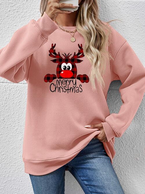 MERRY CHRISTMAS Graphic Sweatshirt - Sweatshirt