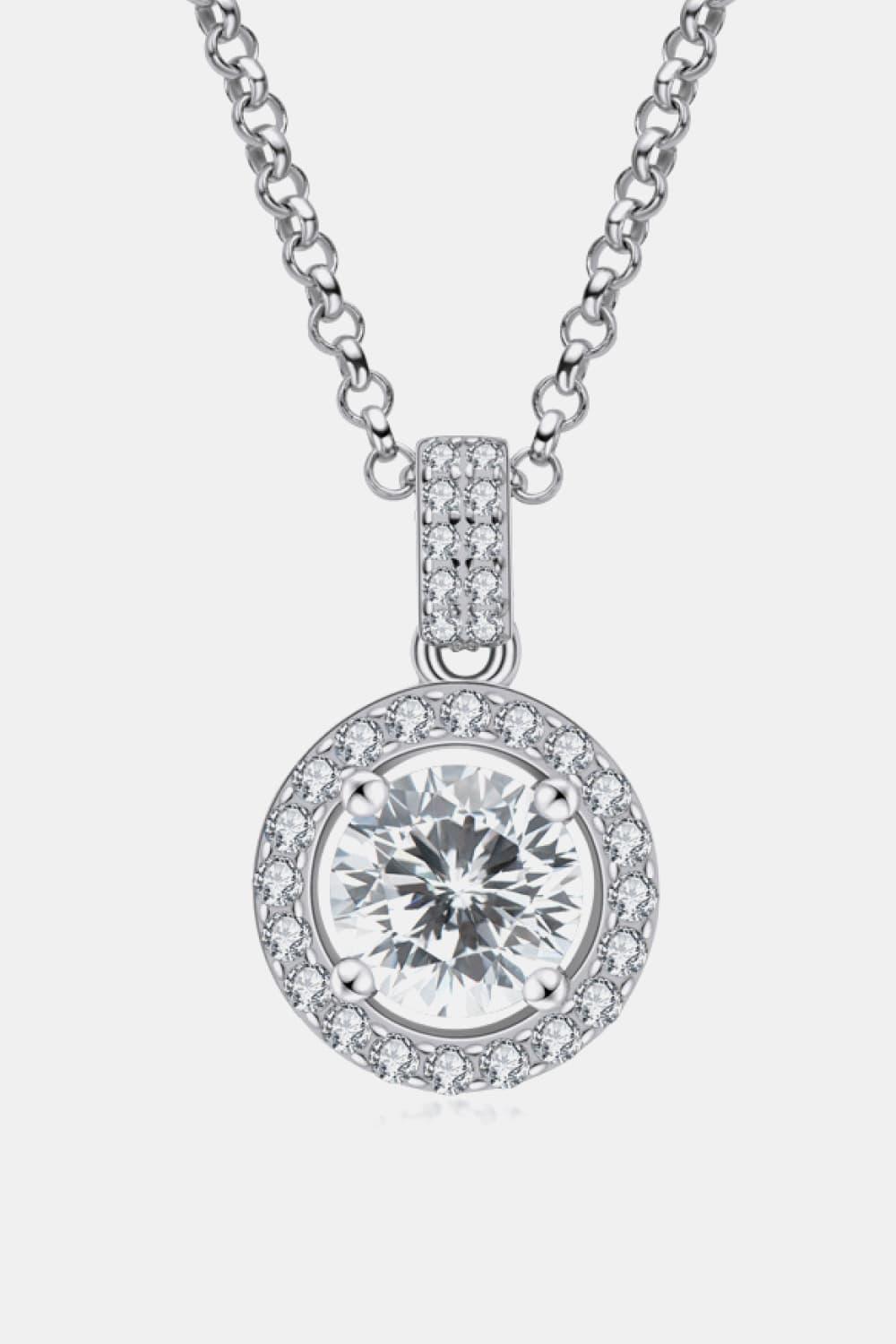 Zircon Pendant 925 Sterling Silver Necklace - Necklace