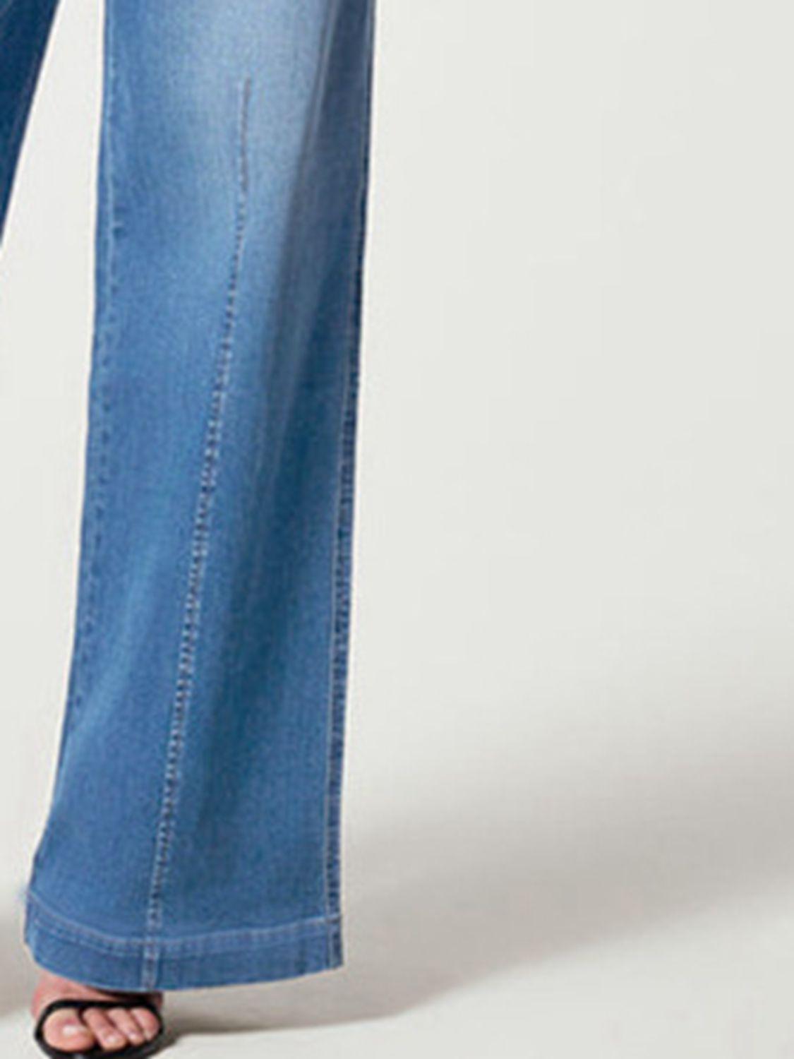 Wide Leg High Rise Jeans - Jeans