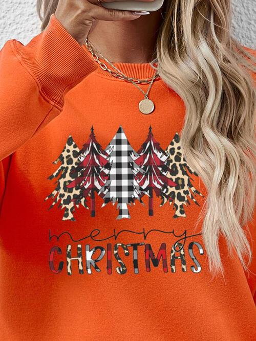 MERRY CHRISTMAS Tree Sweatshirt - Sweatshirt