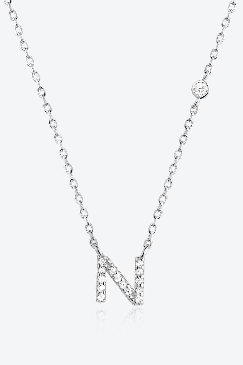 L To P Zircon 925 Sterling Silver Necklace - Necklace