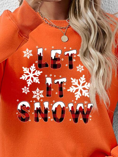 Christmas LET IT SNOW Sweatshirt - Sweatshirt