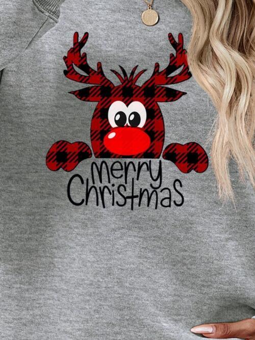 MERRY CHRISTMAS Graphic Sweatshirt - Sweatshirt