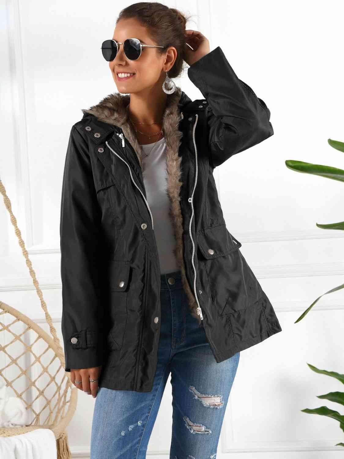 Hooded Jacket Detachable Liner (Three-Way Wear) - Jacket