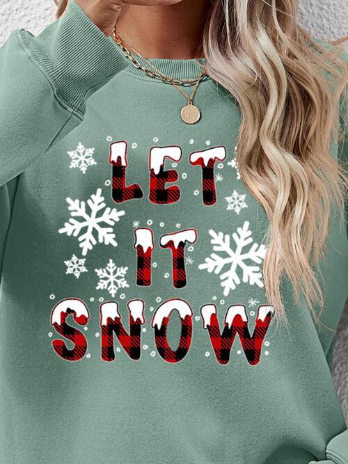 Christmas LET IT SNOW Sweatshirt - Sweatshirt