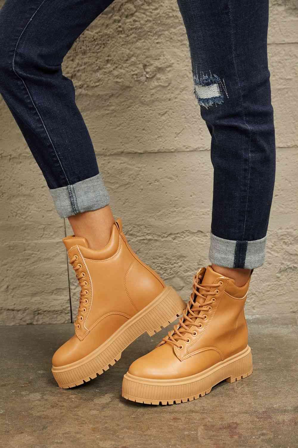 East Lion Corp Platform Combat Boots - Boots