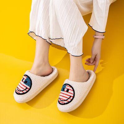 Melody Smiley Face Slippers - Slippers