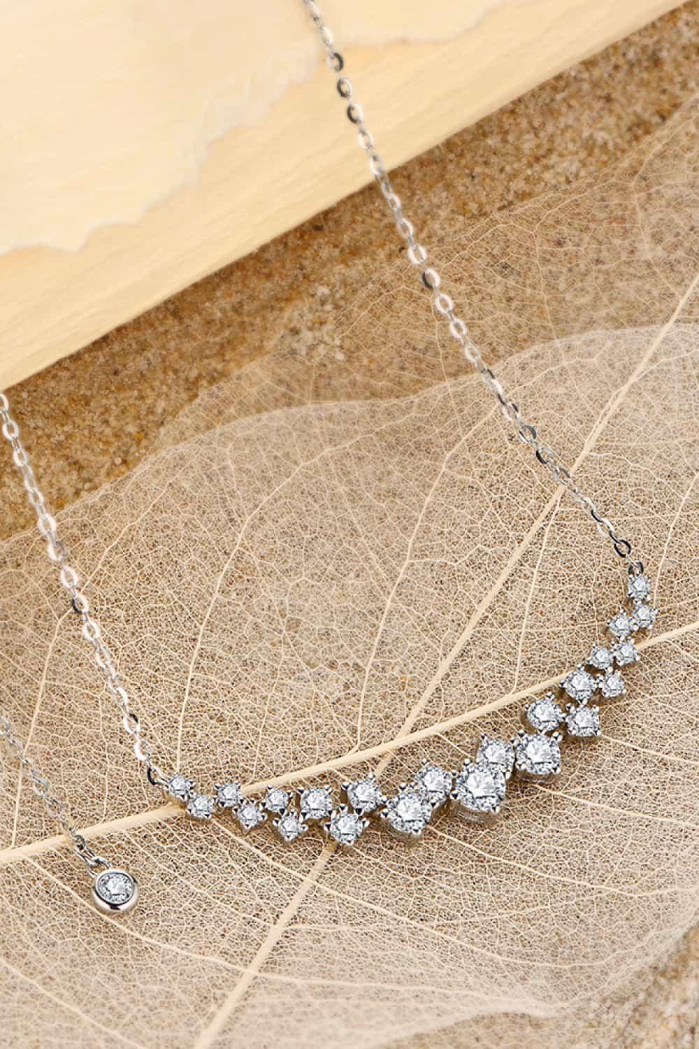 1.64 Carat Moissanite 925 Sterling Silver Necklace - Necklace