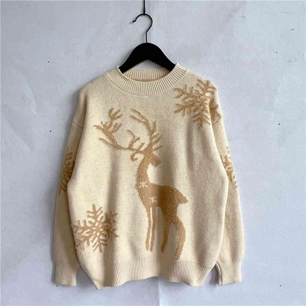 Christmas Reindeer Sweater - Sweater