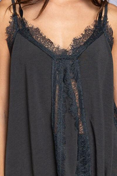 POL Lace Detail V-Neck Cami - Cami