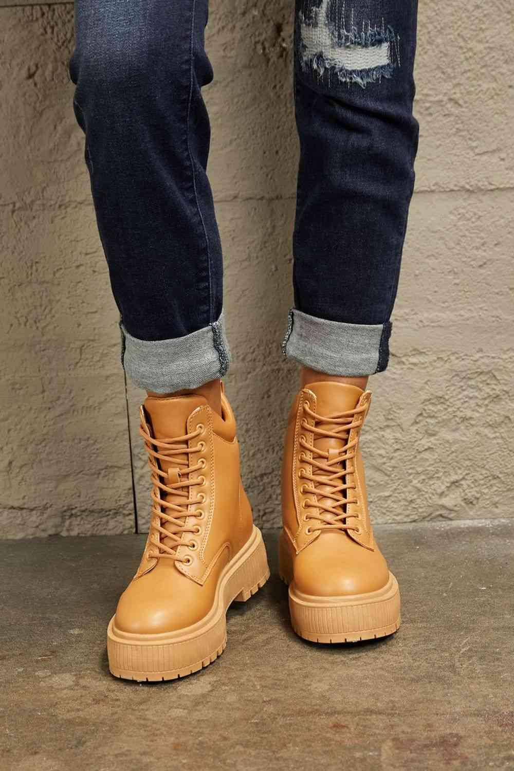 East Lion Corp Platform Combat Boots - Boots