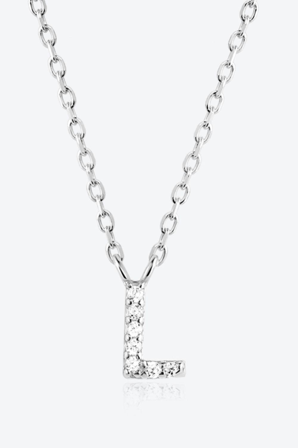 L To P Zircon 925 Sterling Silver Necklace - Necklace