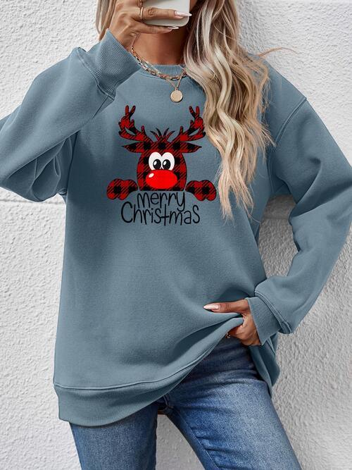 MERRY CHRISTMAS Graphic Sweatshirt - Sweatshirt