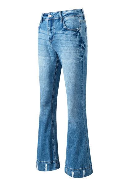 Cat's Whisker Bootcut Mid Rise Jeans - Jeans