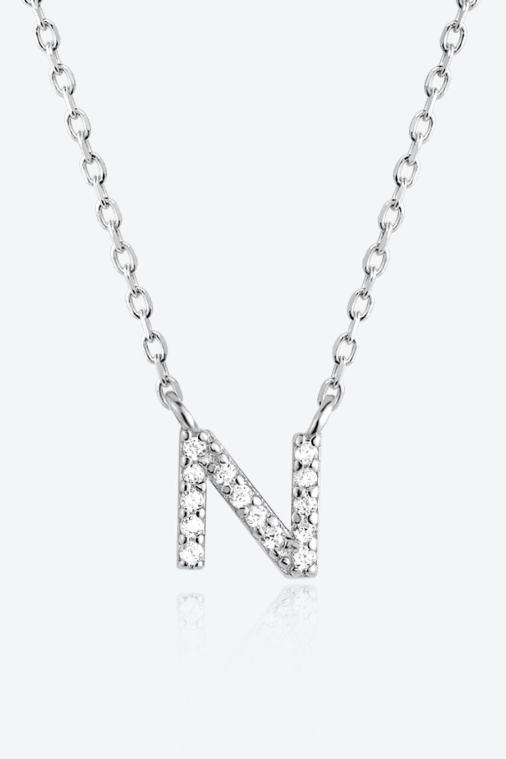 L To P Zircon 925 Sterling Silver Necklace - Necklace