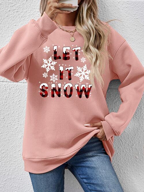 Christmas LET IT SNOW Sweatshirt - Sweatshirt