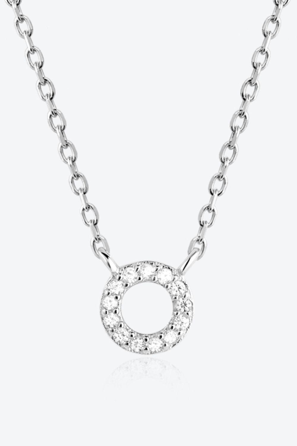 L To P Zircon 925 Sterling Silver Necklace - Necklace