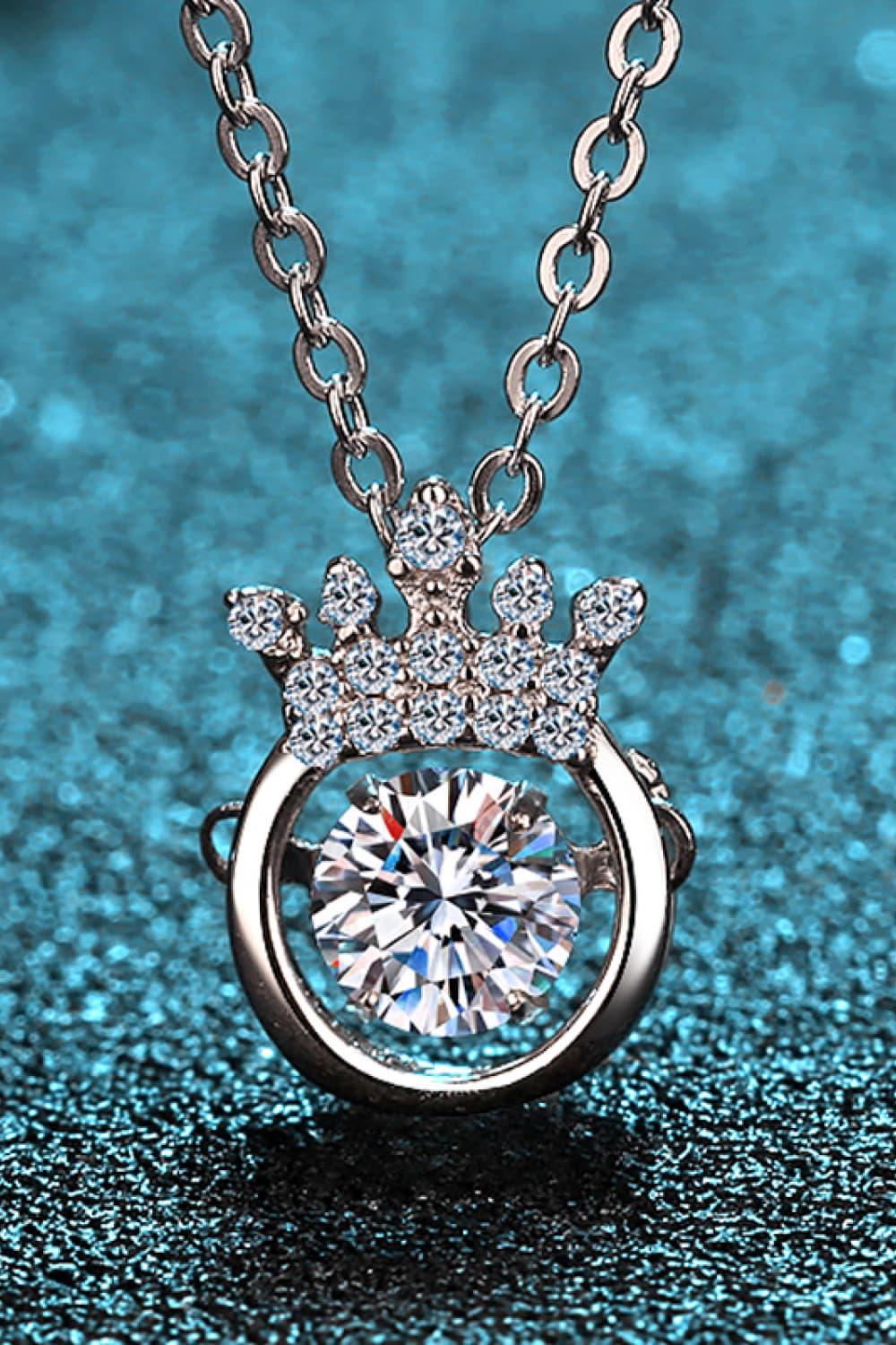 Moissanite 925 Sterling Silver Necklace - Necklace