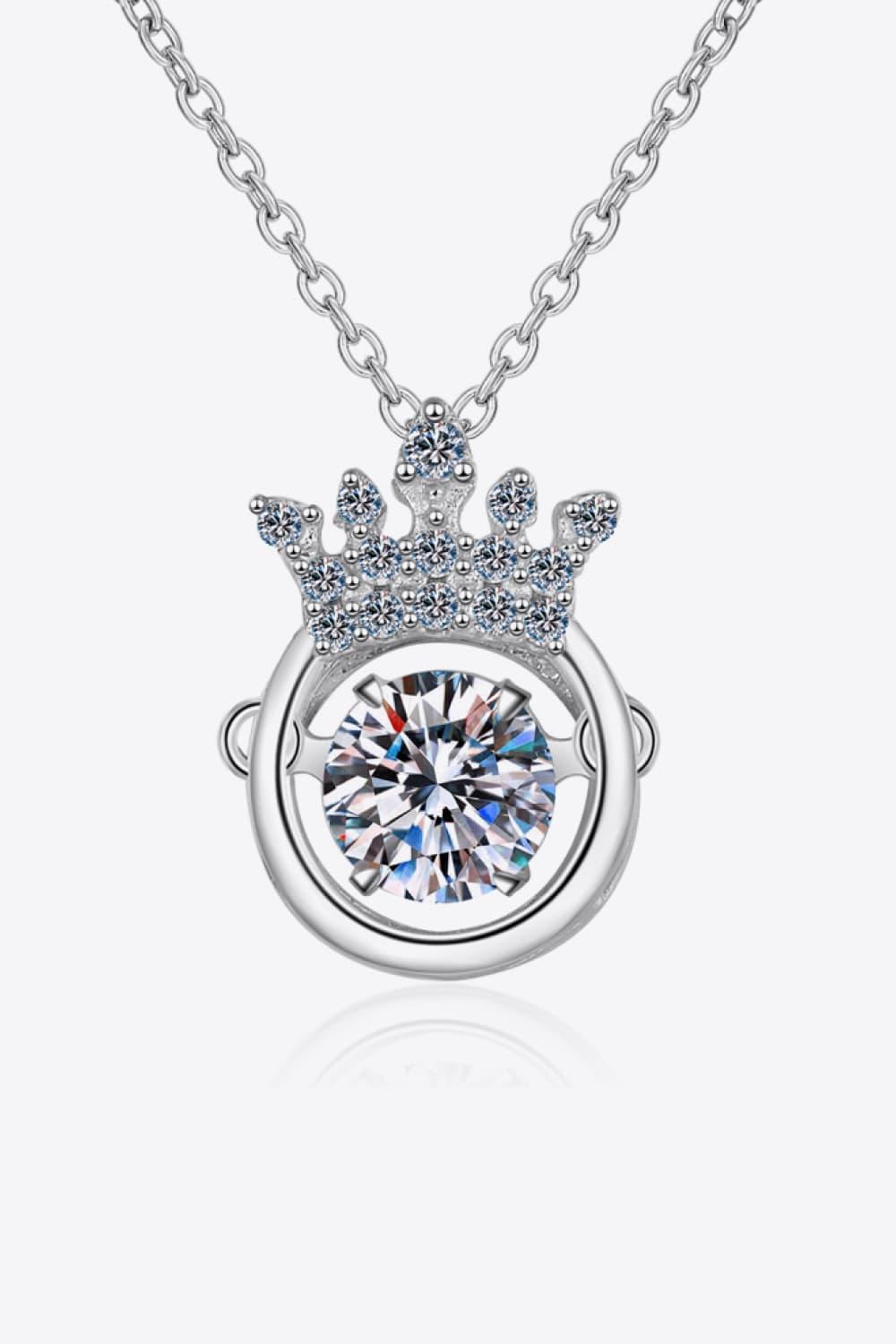 Moissanite 925 Sterling Silver Necklace - Necklace