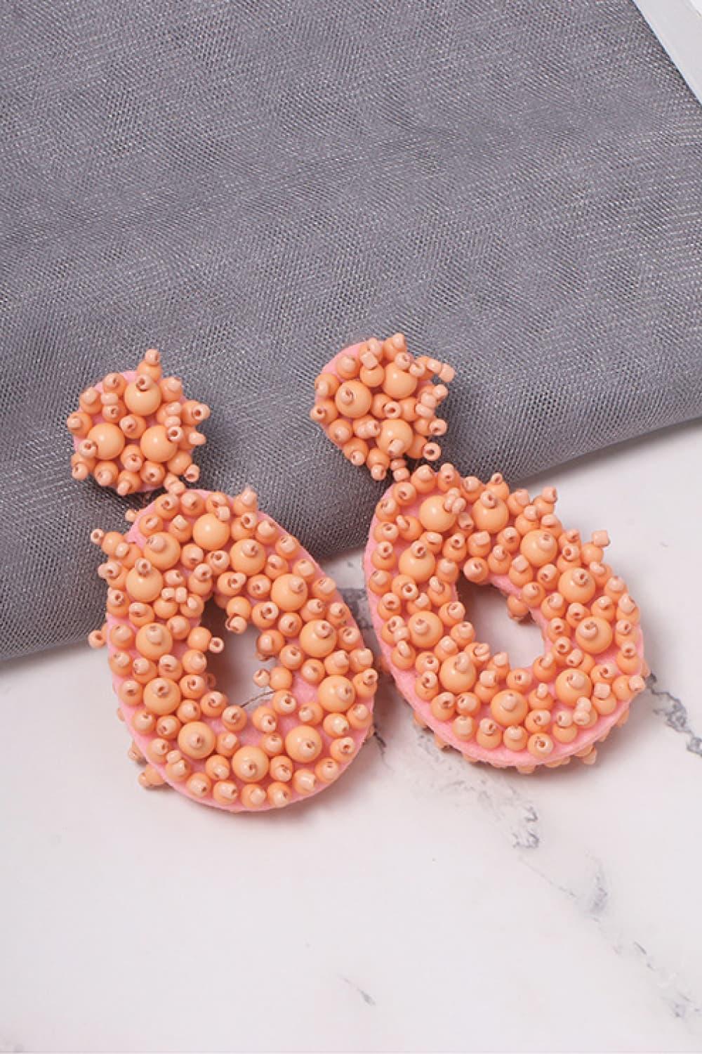 Beaded Dangle Earrings - Earring