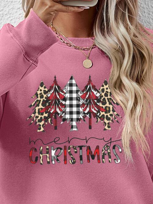 MERRY CHRISTMAS Tree Sweatshirt - Sweatshirt