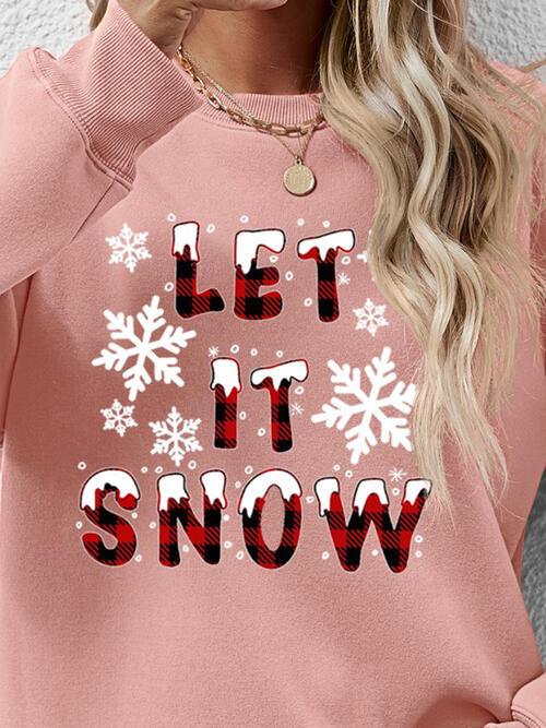 Christmas LET IT SNOW Sweatshirt - Sweatshirt