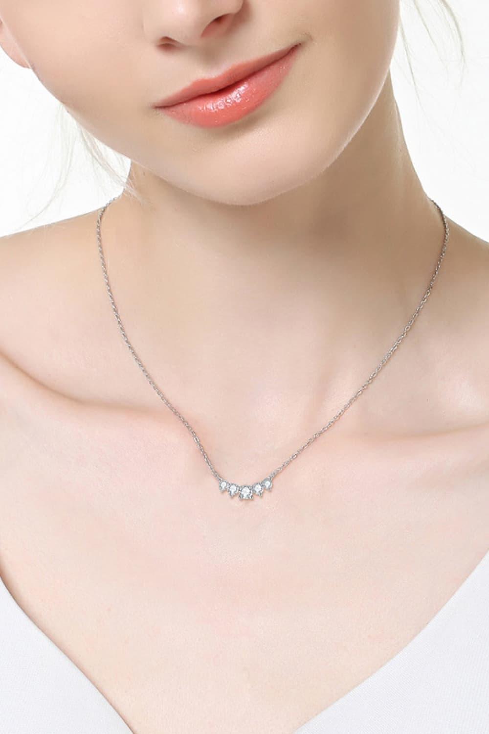 Moissanite Pendant Necklace - Necklace