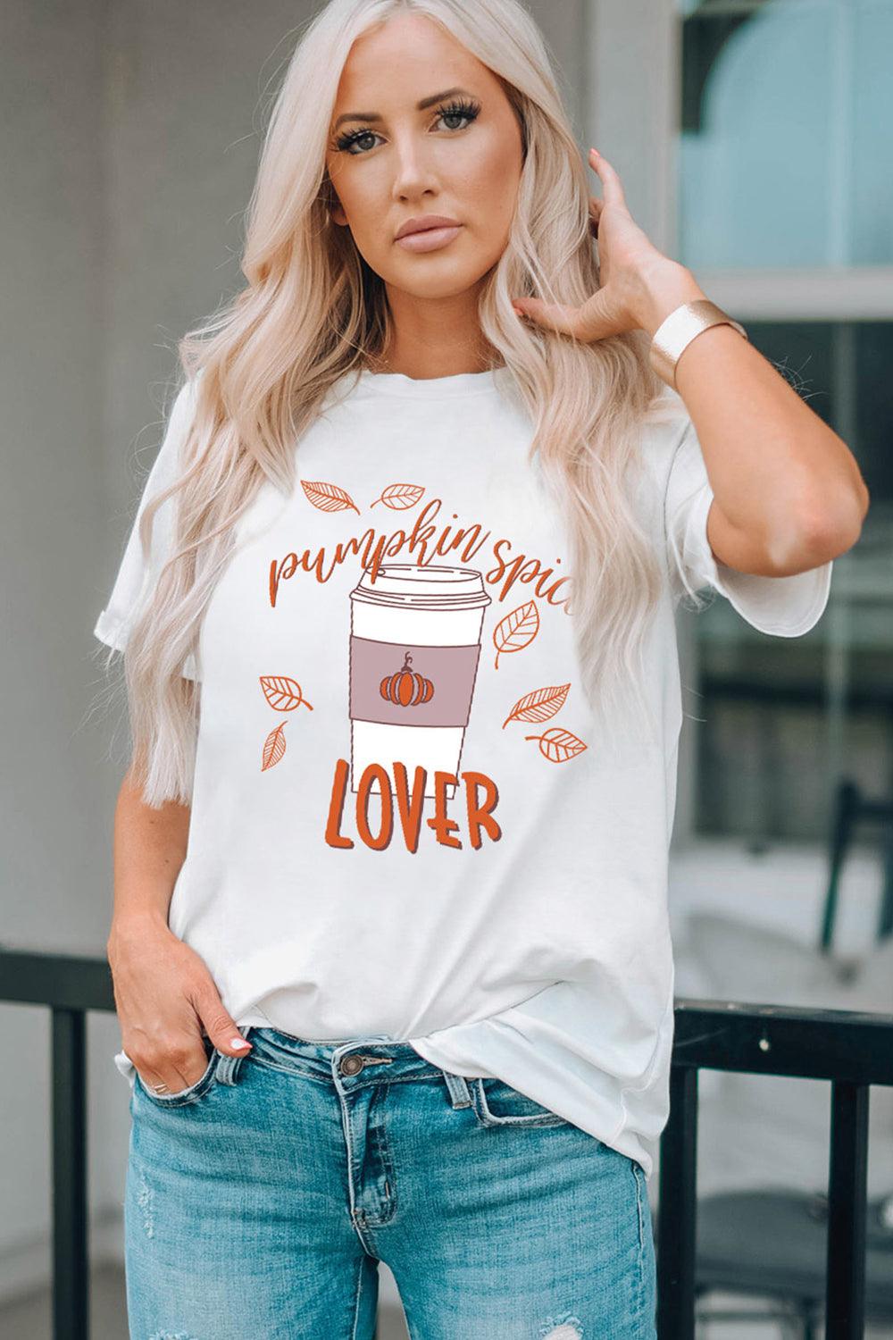 PUMPKIN SPICE LOVER Graphic Tee - T-Shirt