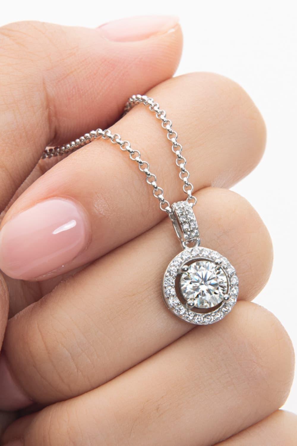 Zircon Pendant 925 Sterling Silver Necklace - Necklace