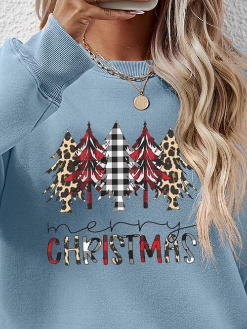 MERRY CHRISTMAS Tree Sweatshirt - Sweatshirt