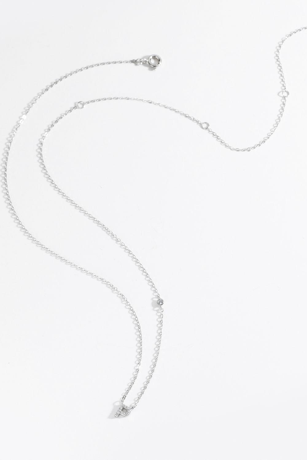 L To P Zircon 925 Sterling Silver Necklace - Necklace