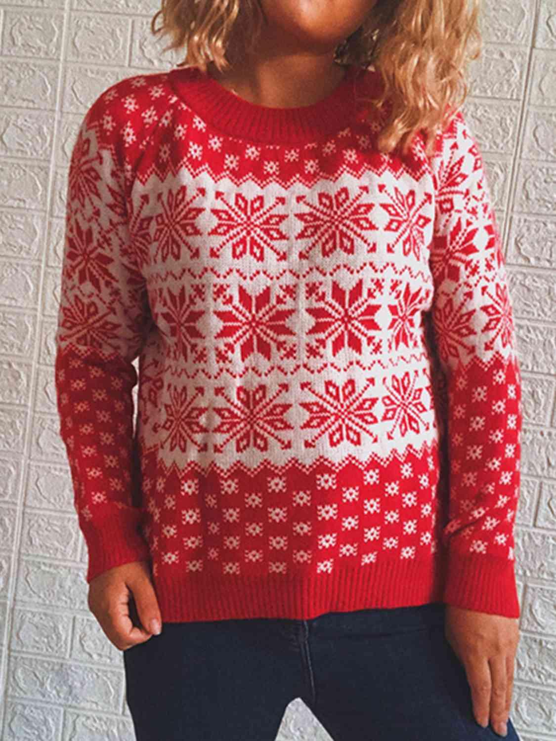 Christmas Snowflake Fair Isle Sweater - Sweater