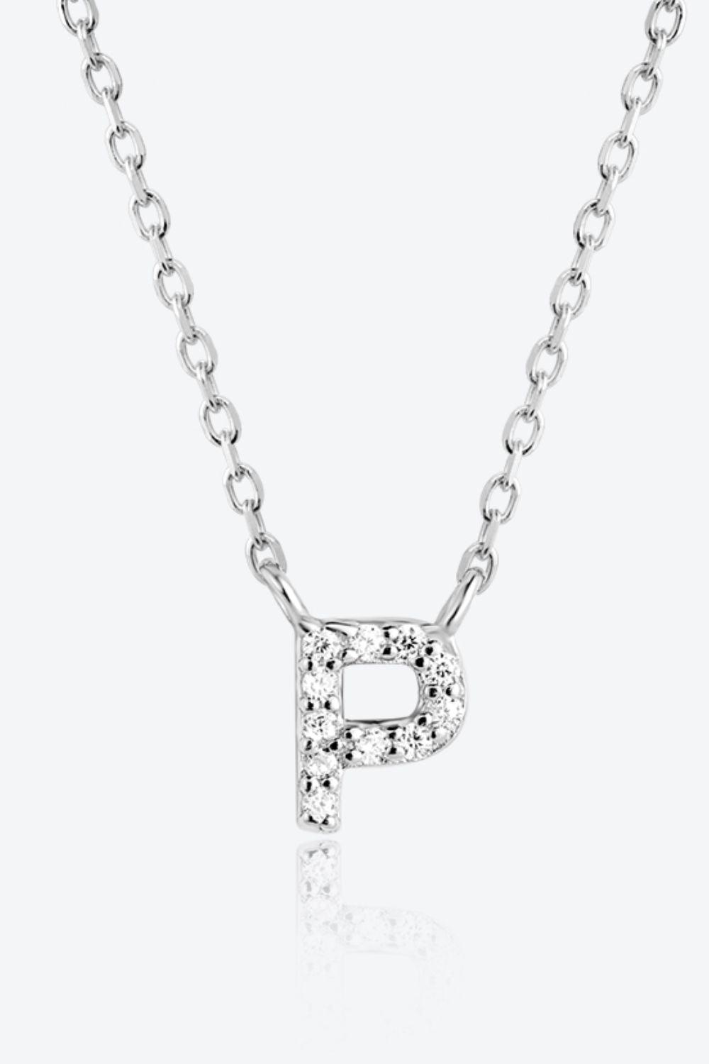 L To P Zircon 925 Sterling Silver Necklace - Necklace