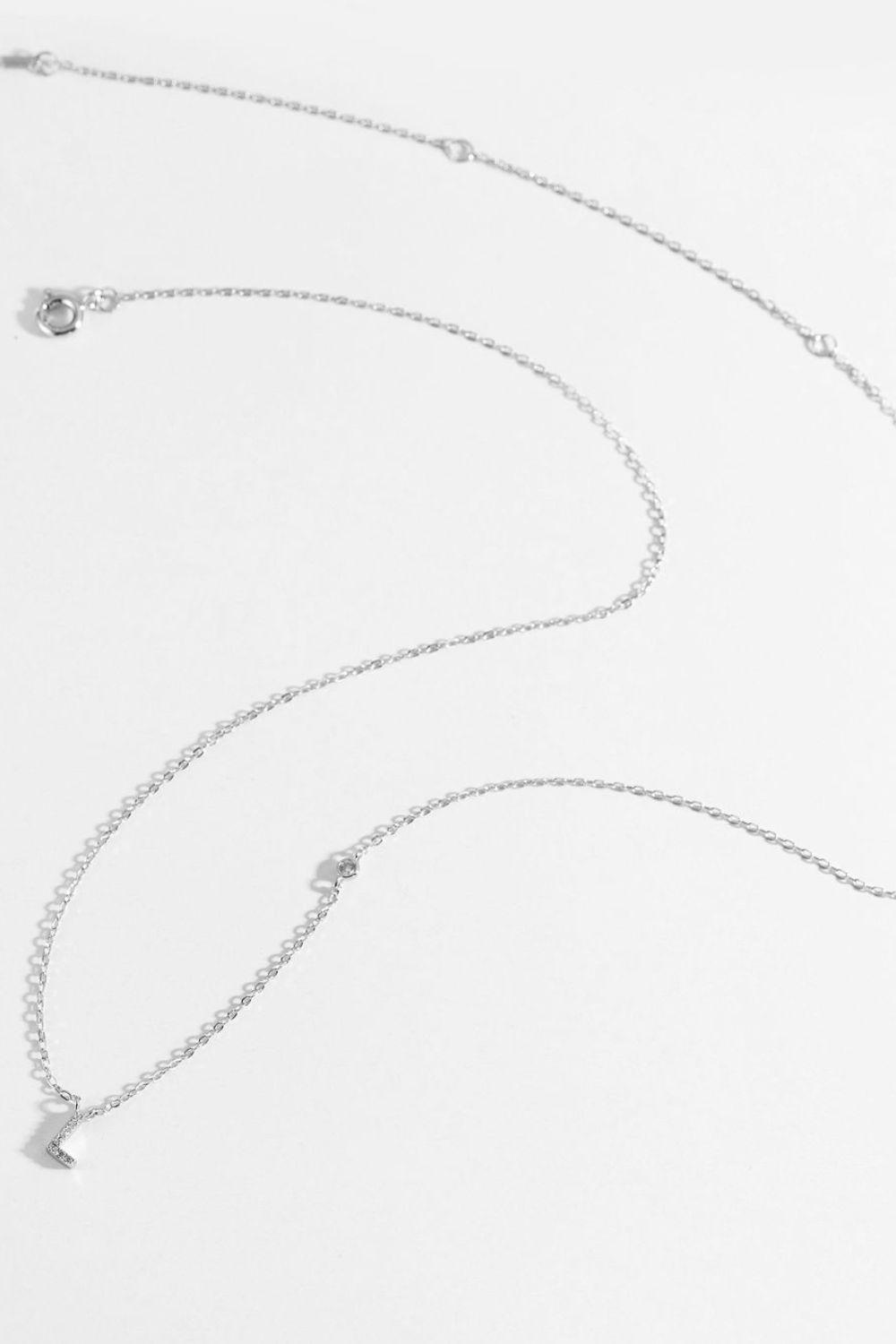 L To P Zircon 925 Sterling Silver Necklace - Necklace