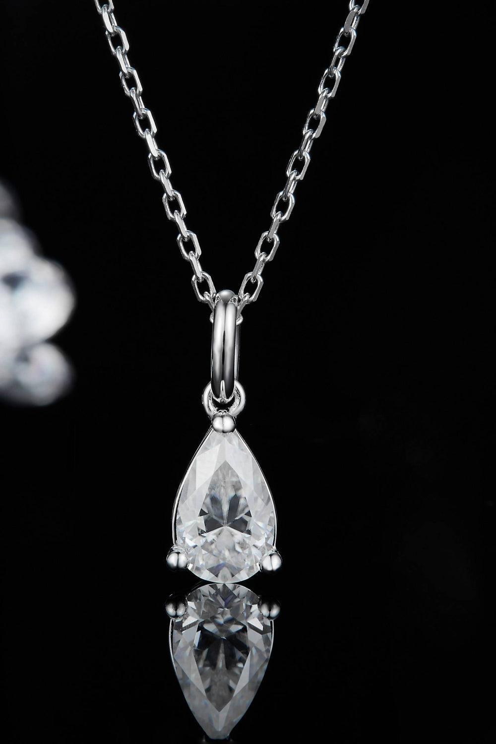 1 Carat Moissanite 925 Sterling Silver Necklace - Necklace