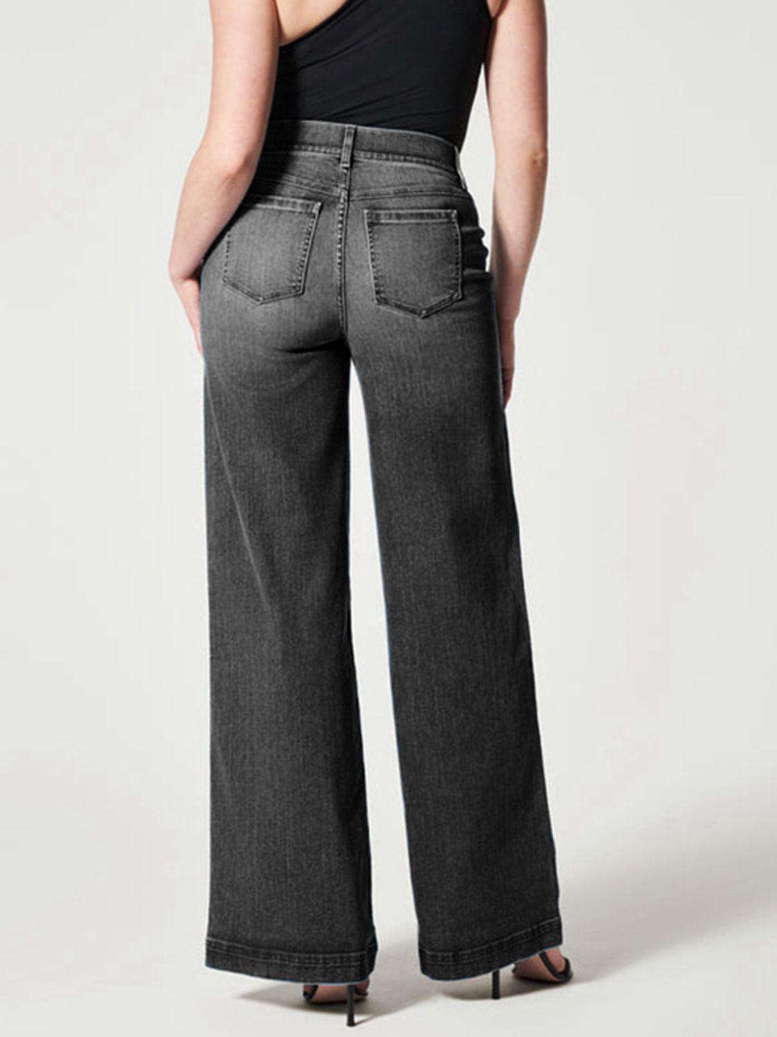 Wide Leg High Rise Jeans - Jeans